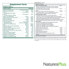 Whole food concentrates illustration on supplement packaging