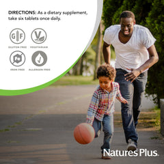 Pack of 2 bottles of NaturesPlus Source of Life No Iron