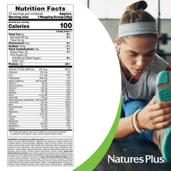 Vitamins, minerals and plant-protein blend on SPIRU-TEIN GOLD Vanilla