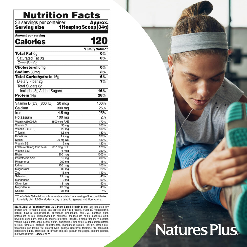 SPIRU-TEIN Shake Banana nutrition facts panel