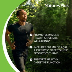 Graphic highlighting 40 billion viable cells across 11 probiotic species