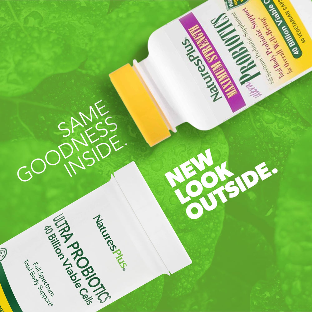 Back label of Ultra Probiotics bottle with supplement facts