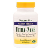 Front view of NaturesPlus Ultra-Zyme bottle with 90 tablets