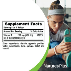 Vitamin E softgel capsule detail