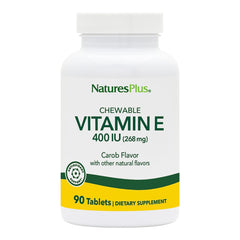 NaturesPlus Vitamin E Carob Flavor 2-Pack front view