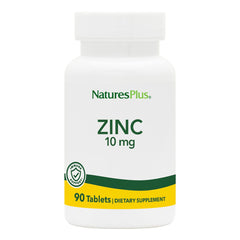NaturesPlus Zinc 10 mg bottle with 90 servings