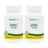 Front label of NaturesPlus Zinc 10 mg bottle