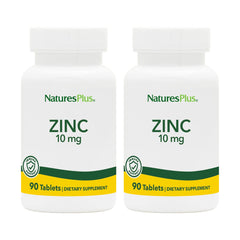 Front label of NaturesPlus Zinc 10 mg bottle