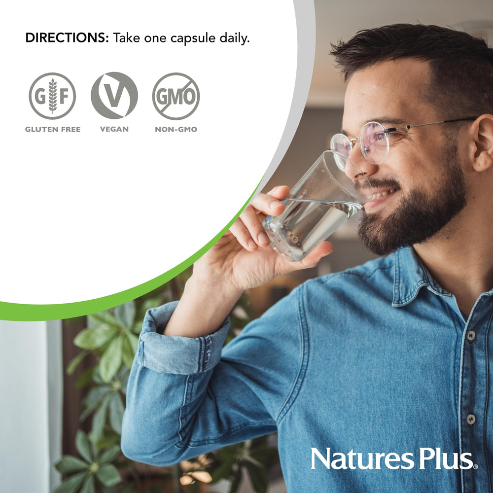 Pack shot showing 30 servings per bottle of His Journey.