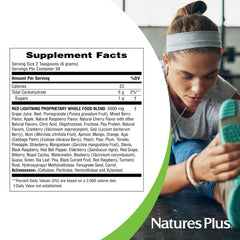 Ingredients for NaturesPlus Red Lightning Energy Drink Powder, Mixed Berry