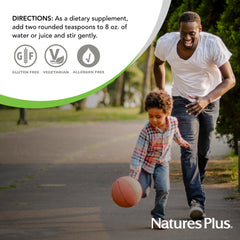 Serving size and directions for Red Lightning Energy Drink Powder, Mixed Berry