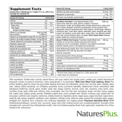 Box packaging and 30 oz bottle of Source of Life RED Multivitamin Liquid