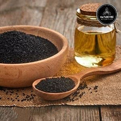 Kalonji oil 32oz bottle with product label