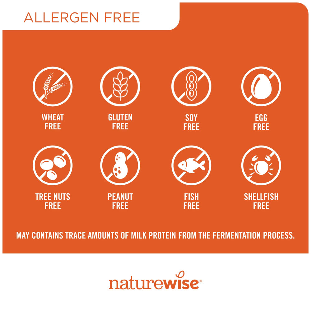 Prebiotics included with NatureWise Probiotics