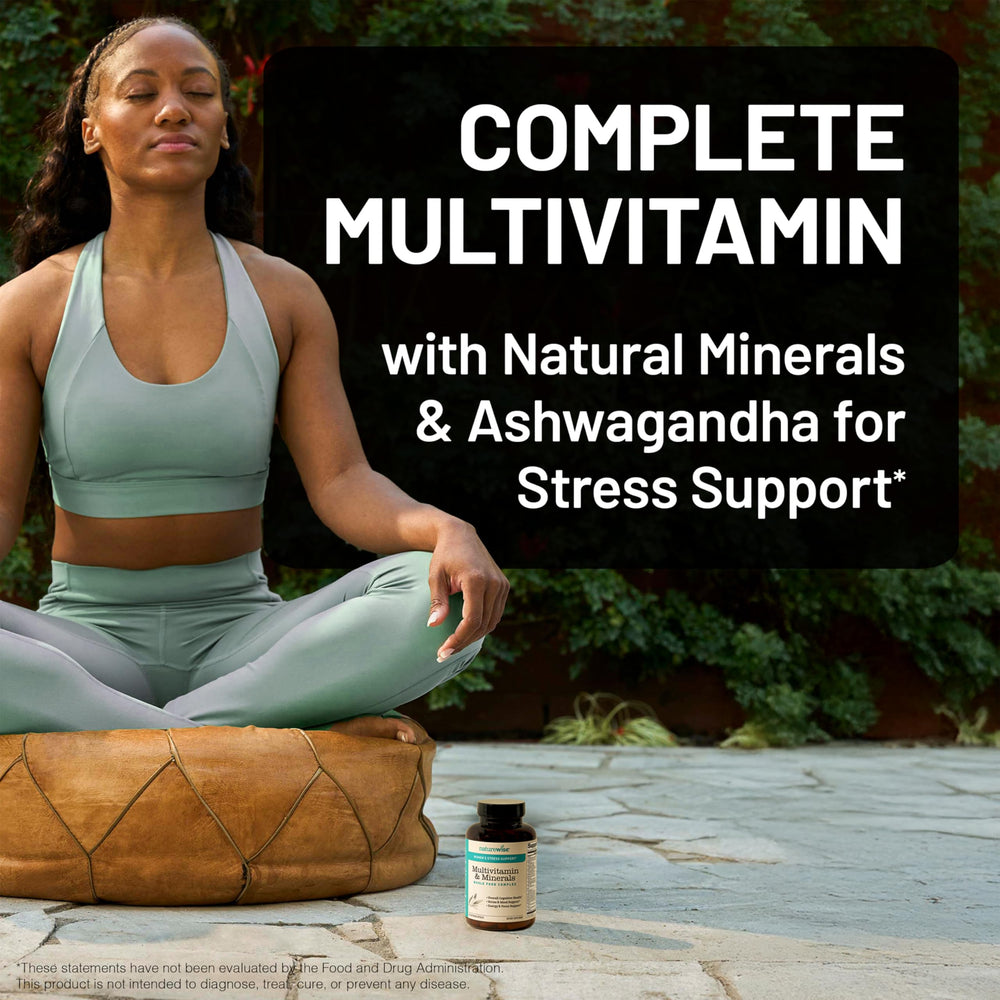 Close-up of Stress Support badge on NatureWise label