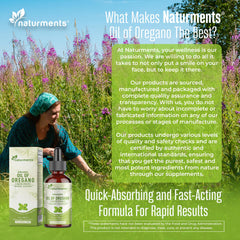 Packaging box and bottle of Naturments Oregano Oil Drops