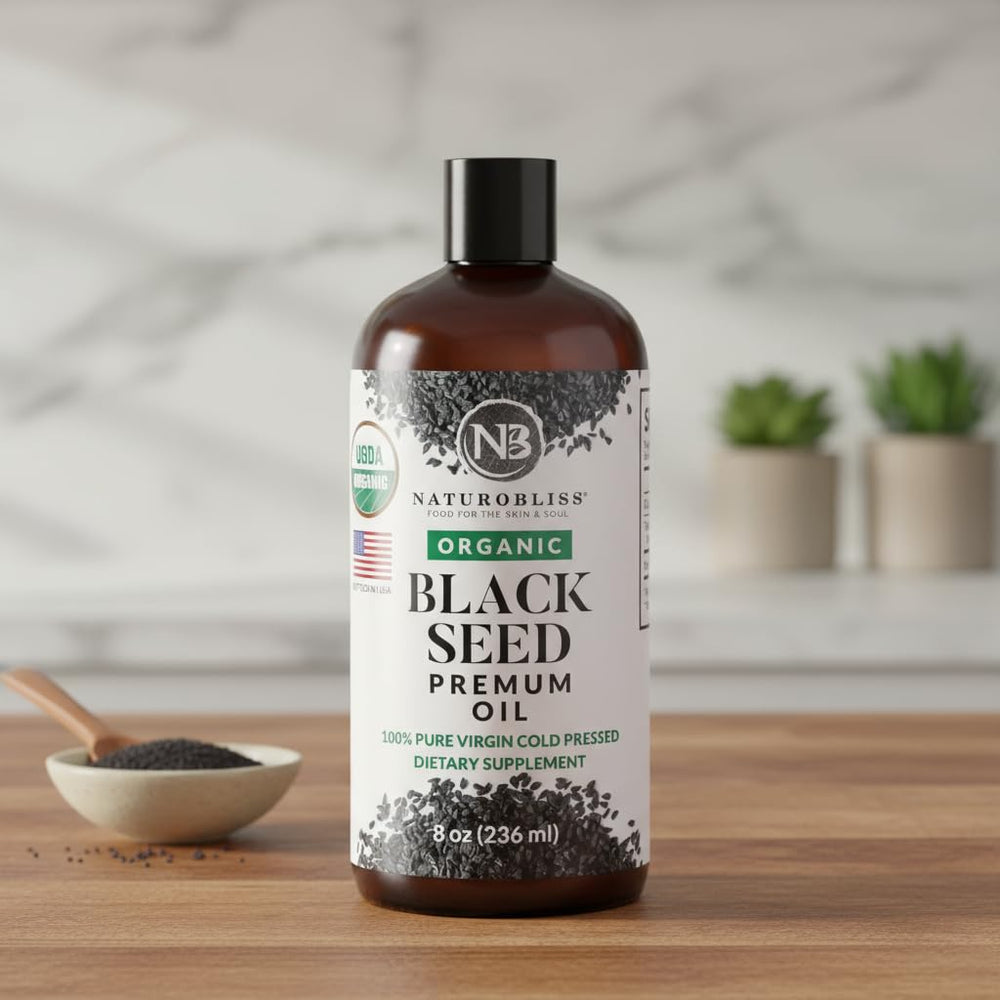 Ingredients and purity details for black seed oil