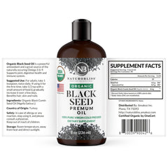 Bottle with dropper for NaturoBliss black seed oil