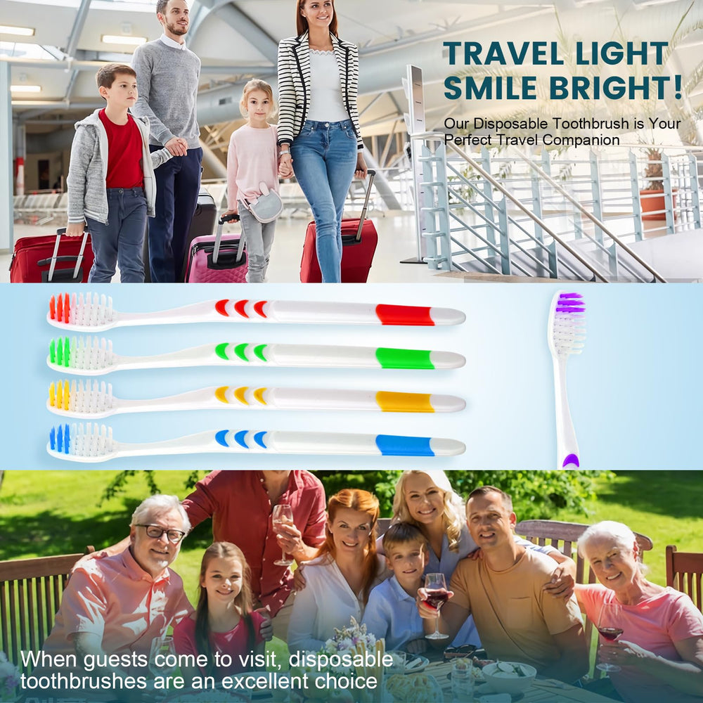 Bulk toothbrush pack suitable for hotels, clinics, and donations