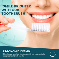 30 disposable toothbrushes with toothpaste bulk kit