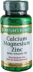 Nature's Bounty Nb VIT Cal/Mag/Zinc Caplets 100 Count bottle