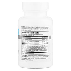 Close-up of Sleep Relief ingredients: melatonin, L-Theanine, magnesium