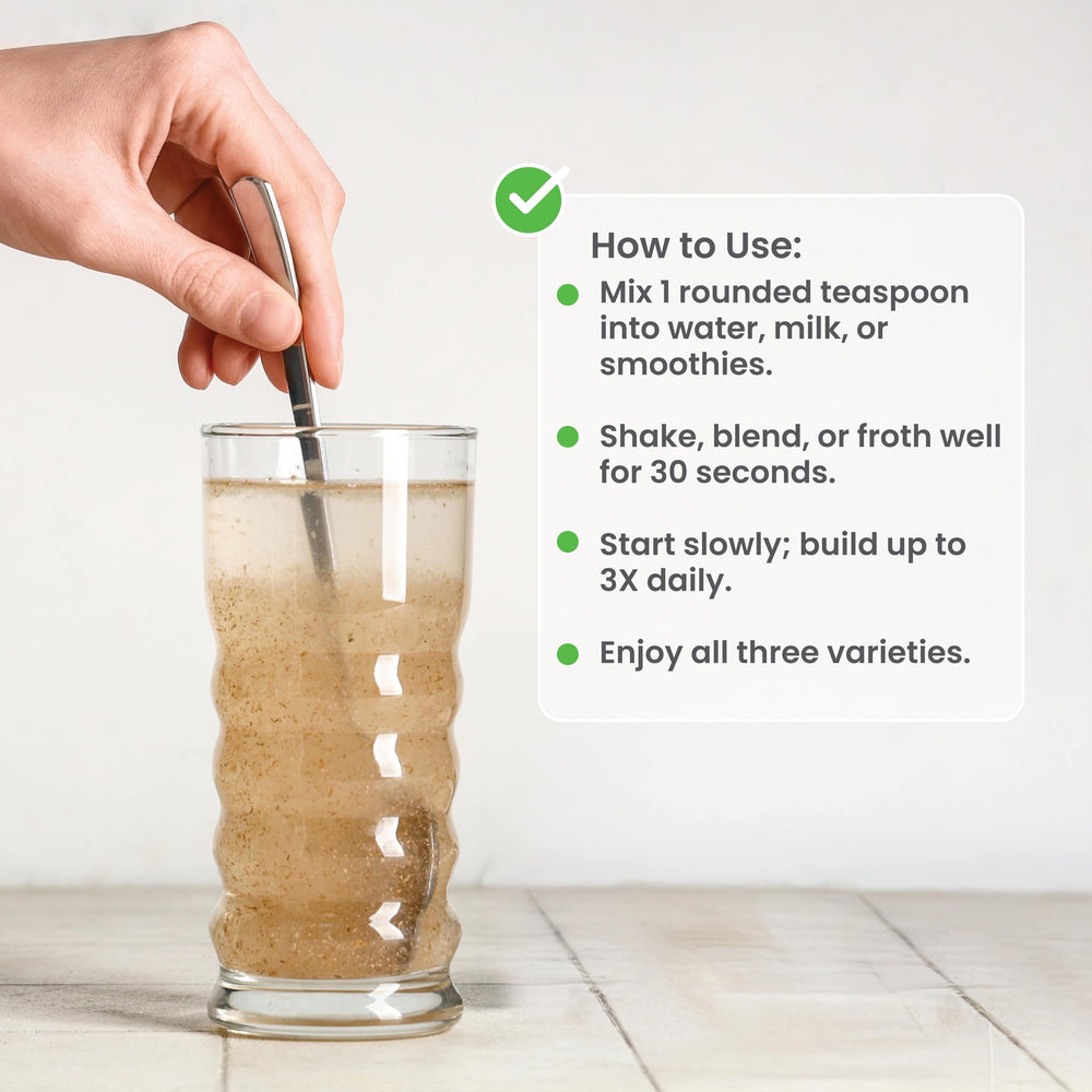 Fiber sources included: inulin, oats, chia seeds, Fibersol-2 in nbpure powder