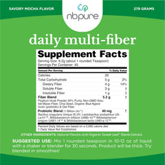 nbpure Daily Fiber Powder packaging with scoop