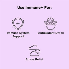 nbpure Immune+ bottle side view showing 90-count label