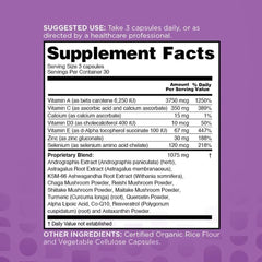 On-table shot of nbpure Immune+ packaging and capsules