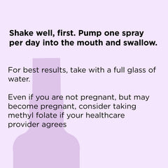 Applying nbpure Methylfolate spray