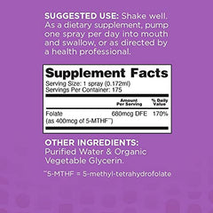 Dosage instructions for nbpure Methylfolate spray