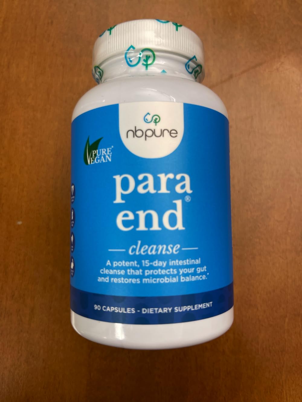 nbpure ParaEnd vegan gluten-free label signals accessible wellness