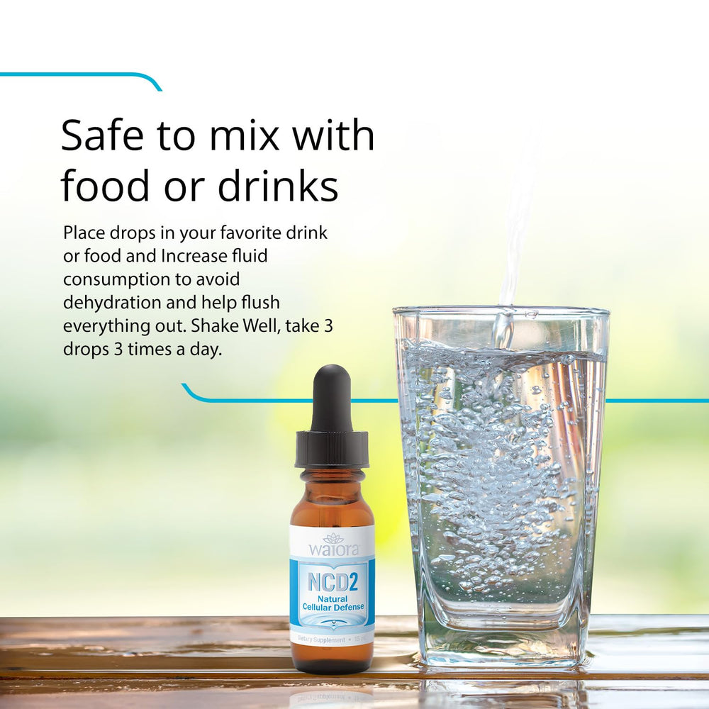 All natural ingredients concept for NCD2 Waiora zeolite drops