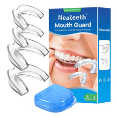 Neateeth night guard pack of 4 for teeth grinding with two sizes