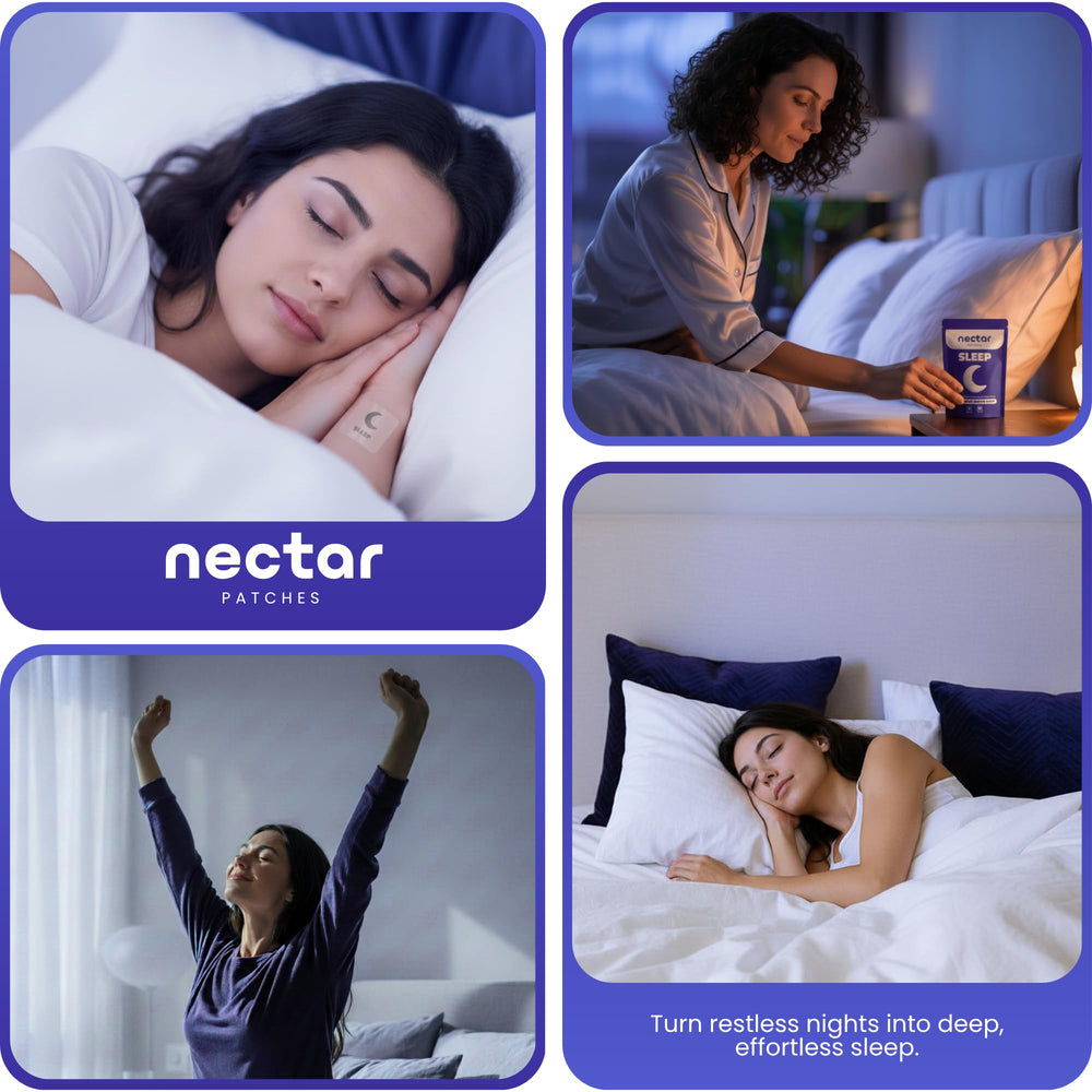 Bedroom scene with patches ready for nightly routine