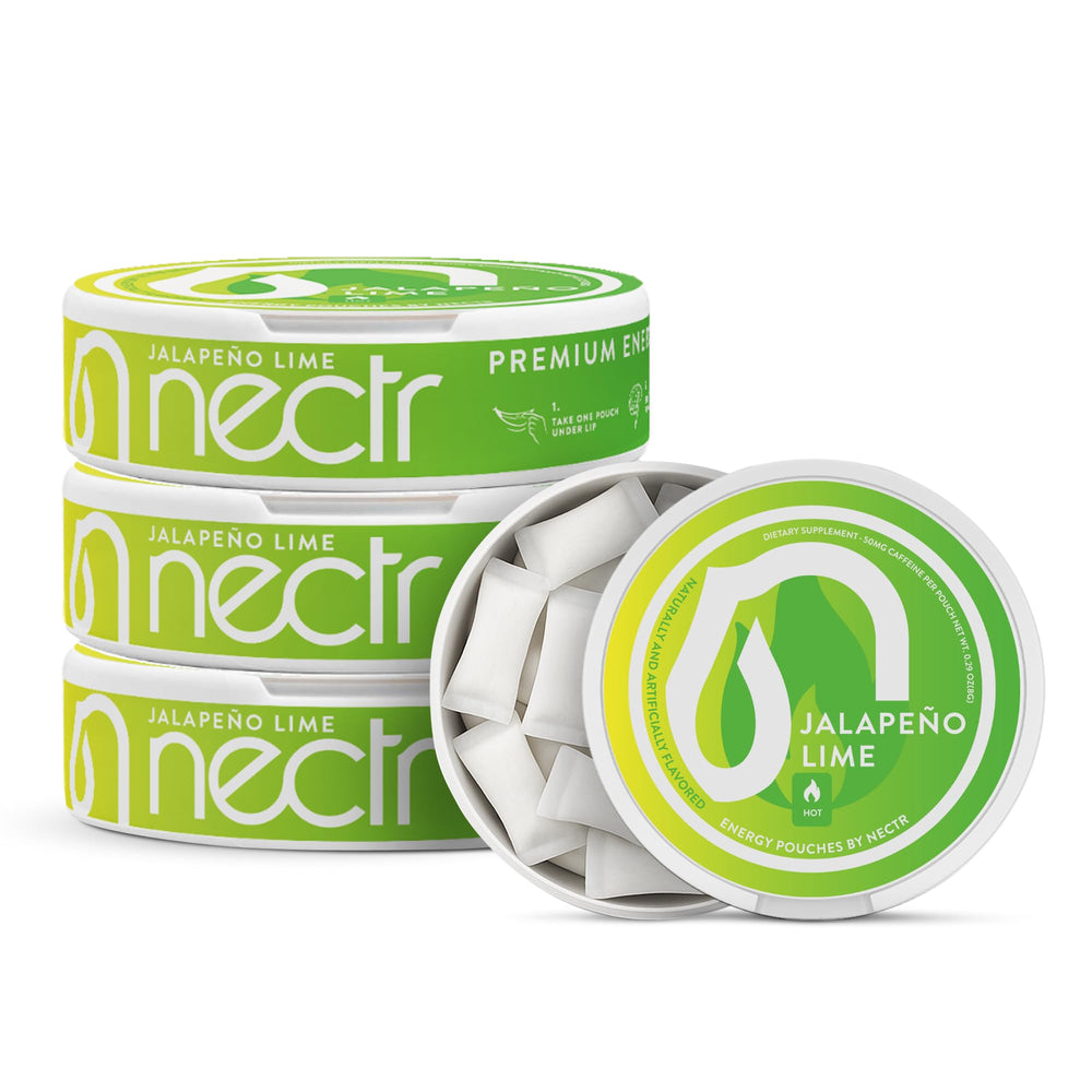 Nectr Energy jalapeno lime pack shot with sugar-free caffeine boost.