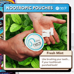 Nectr Energy Pouches Glacial Green pack shows refreshing flavor