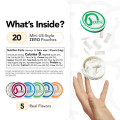 Nectr Zero Pouches No Sugar No Fillers label