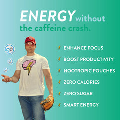 Nectr Glacial Green pouch with a cool, refreshing taste for sustained attention.