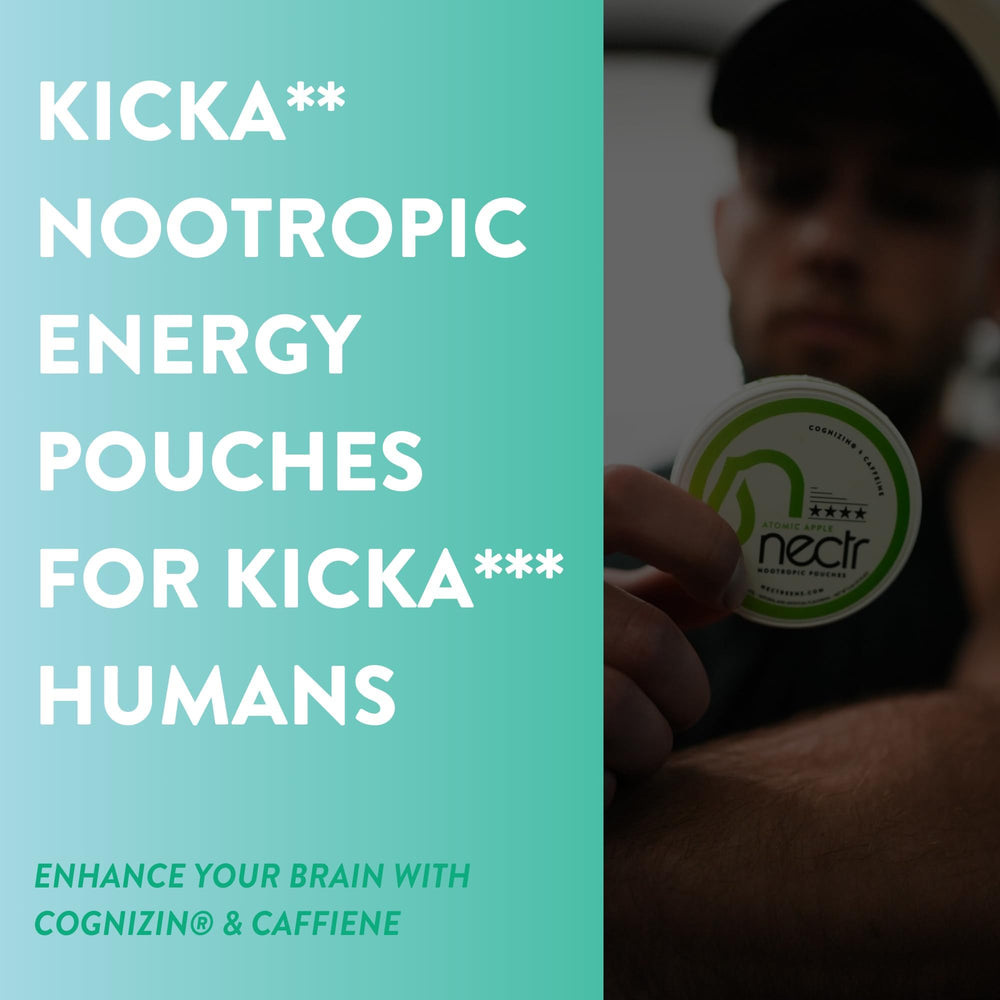 Nectr Starter Pack pouches open for convenient on-the-go energy.