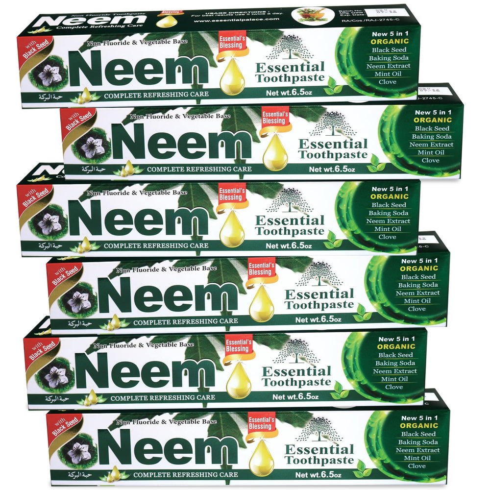 Neem Essential Toothpaste 6-pack with 5-in-1 formula