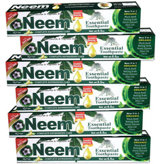 Neem Essential Toothpaste 6-pack with 5-in-1 formula