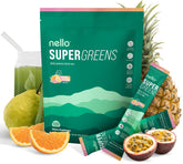 Nello Supergreens Orange Travel Pack – front packaging