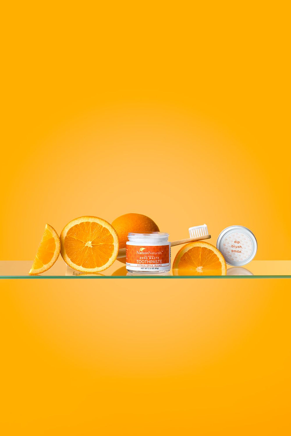Zero waste packaging for Nelson Naturals toothpaste: glass jar