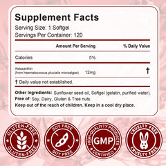 Daily dosage and 120-softgel bottle