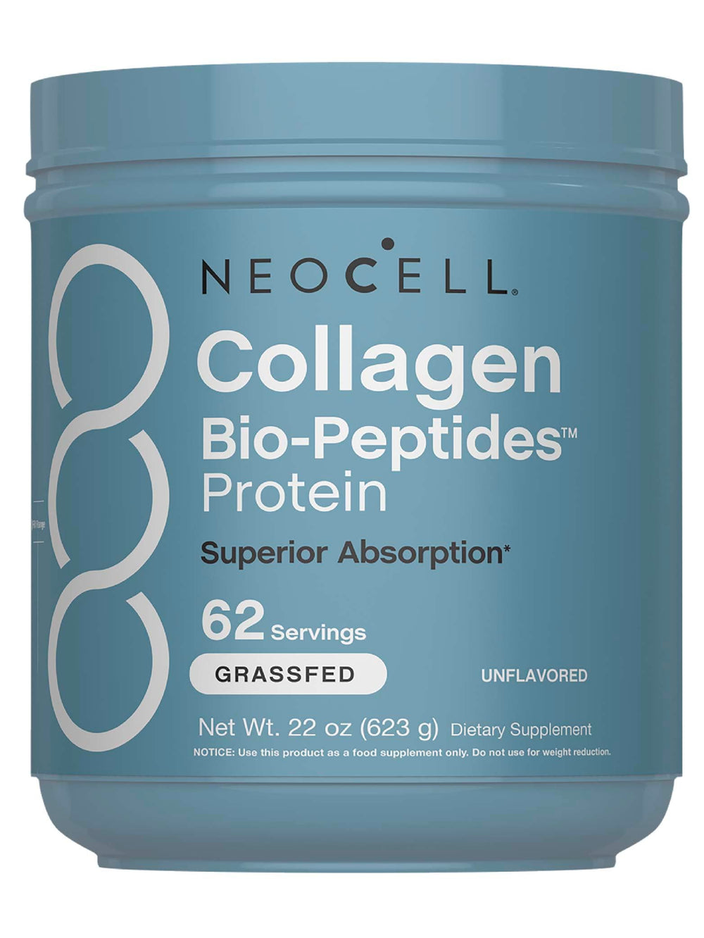 NeoCell Collagen Bio-Peptides Powder 22oz bottle with label
