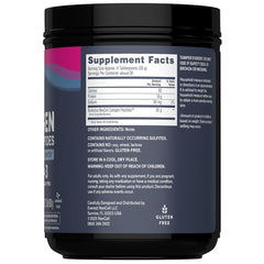 Back nutrition label on NeoCell collagen peptides canister