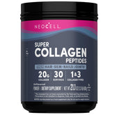 Front view of NeoCell Super Collagen Peptides unflavored 21.2 oz canister
