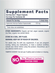 NeoCell Hyaluronic Acid packaging and ingredients highlights